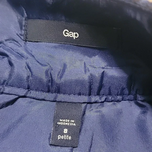 Vtg Y2K Gap Skirt Blue Plaid Wool Blend Mini School Tartan - Picture 3 of 5